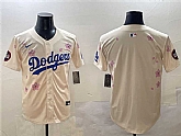 Men's Los Angeles Dodgers Blank Cream 2025 Tokyo Series Limited Stitched Jersey,baseball caps,new era cap wholesale,wholesale hats